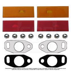 81-88 Oldsmobile Cutlass Front Fender & Rear Quarter Side Marker Light Lamp Lens Gasket Hardware KIT